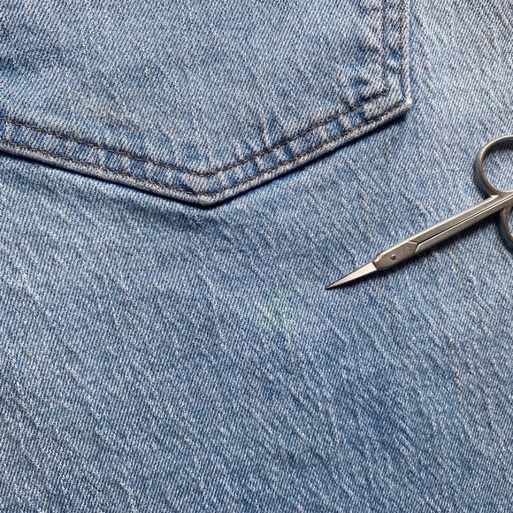 Madewell The Curvy Perfect Vintage Jean Cropped Distressed Size 32 - Picture 15 of 16